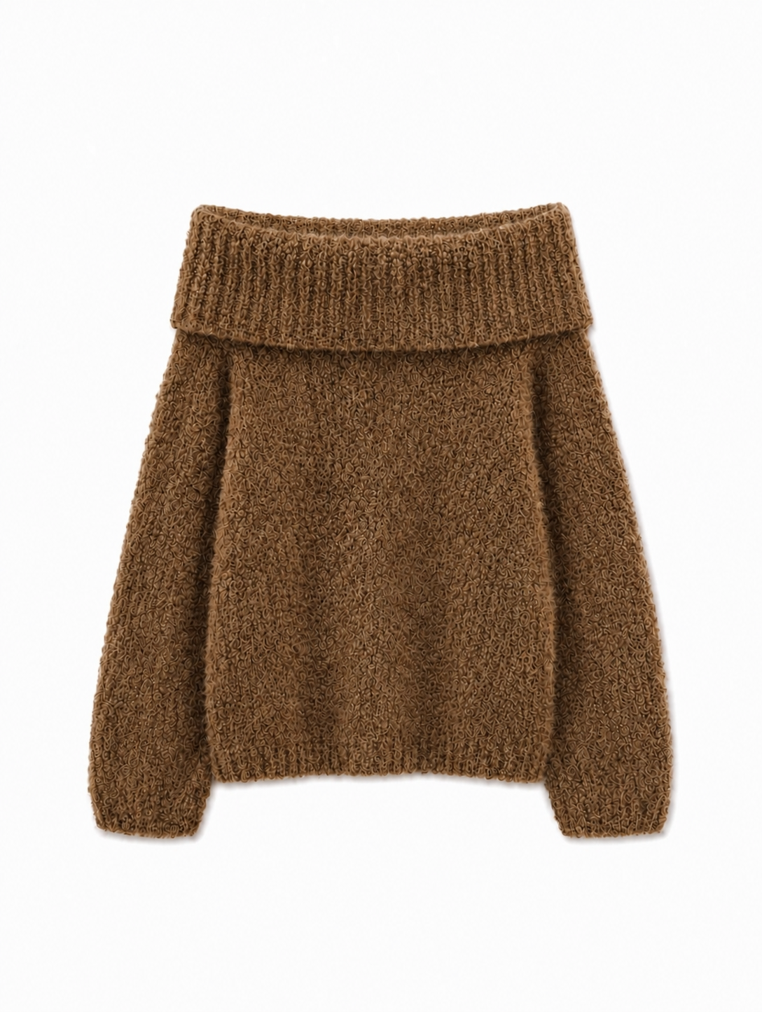 Aurora Off-Shoulder Alpaca Pullover