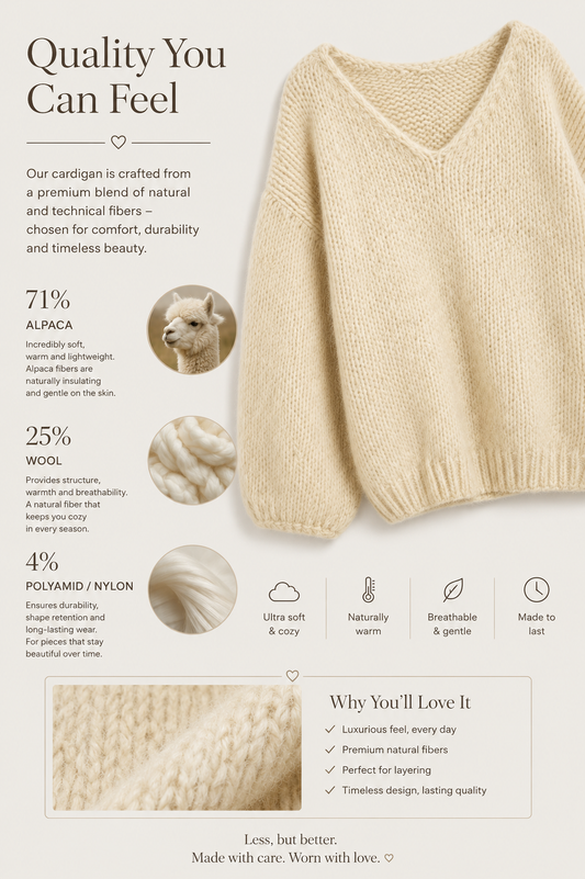Amara Oversized Alpaca & Wool V-Neck Pullover