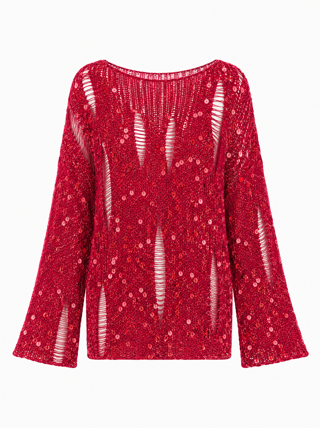 Perla Sequin Cotton Pullover