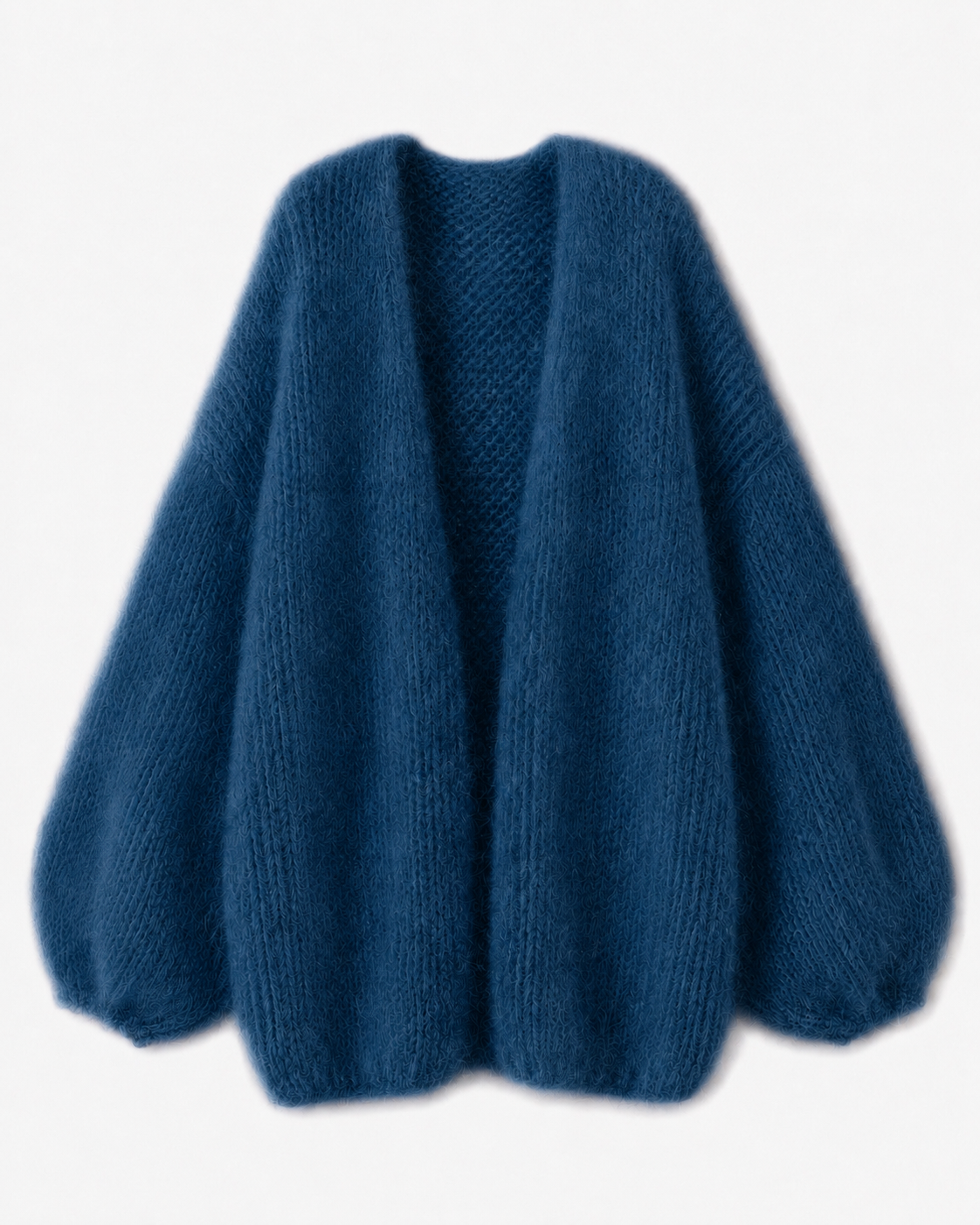 Elara Alpaka-Cardigan mit Ballonärmeln