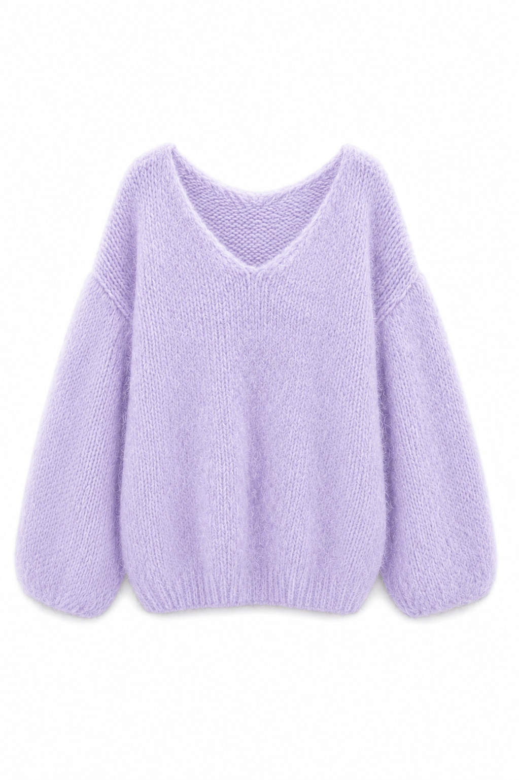 Amara Oversized Pullover mit V-Ausschnitt aus Alpaka & Wolle