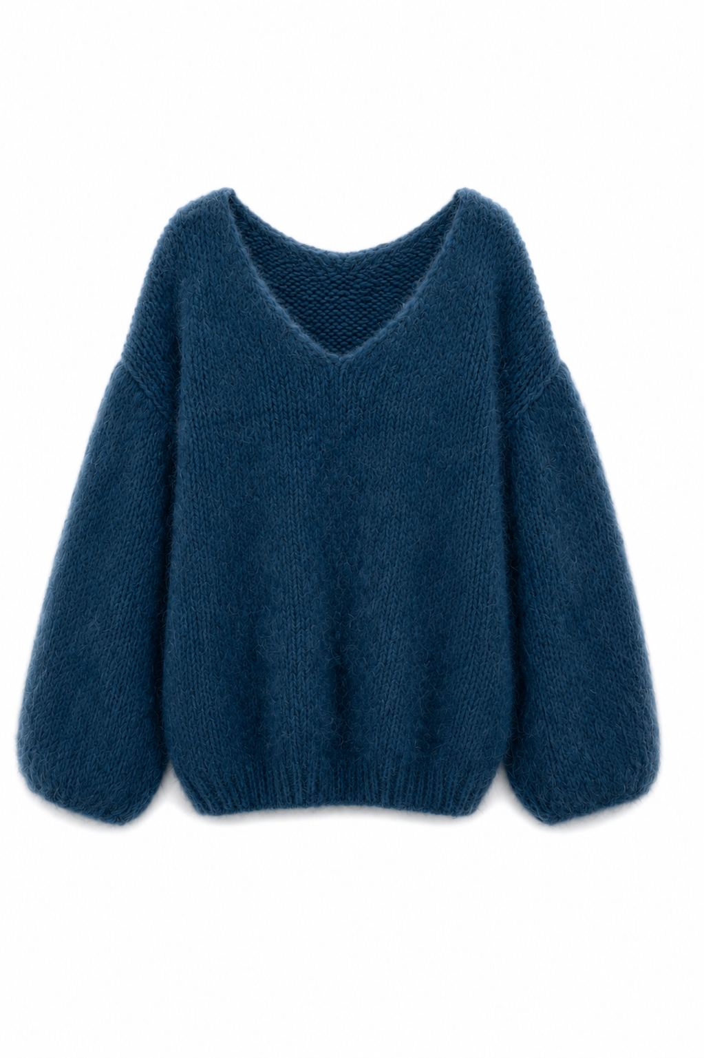 Amara Oversized Pullover mit V-Ausschnitt aus Alpaka & Wolle