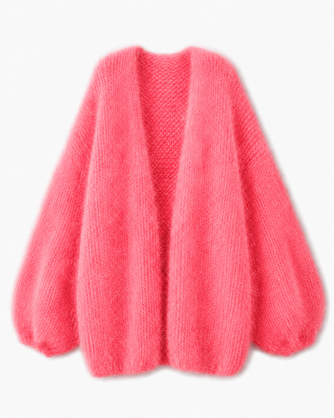 Elara Alpaka-Cardigan mit Ballonärmeln
