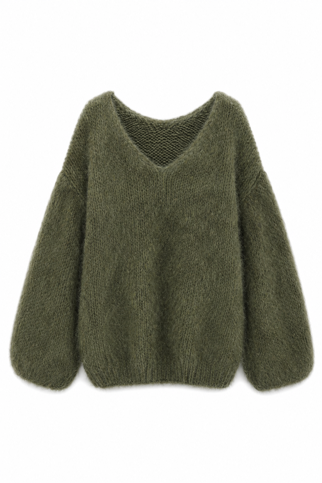 Amara Oversized Alpaca & Wool V-Neck Pullover