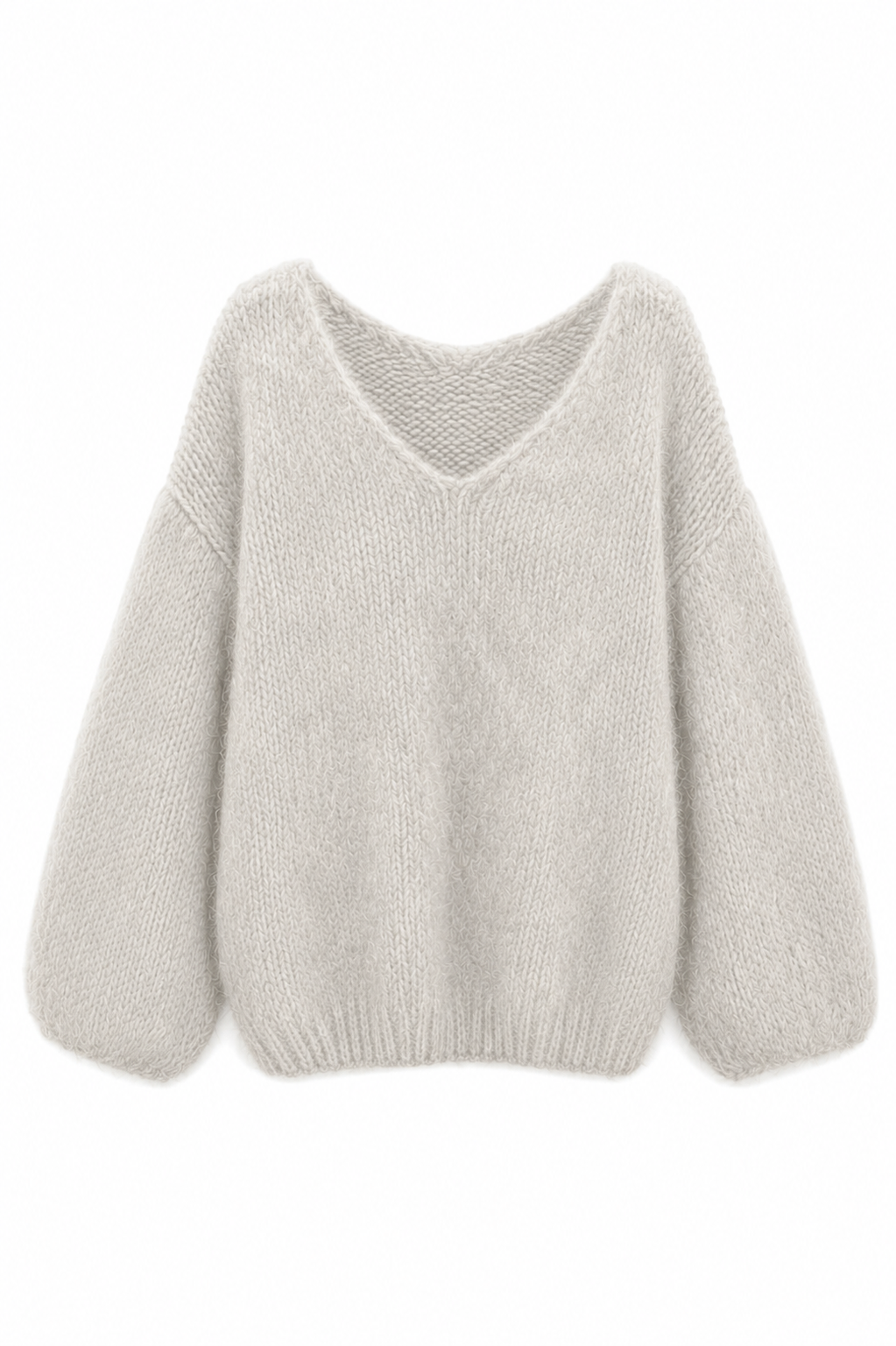Amara Oversized Alpaca & Wool V-Neck Pullover