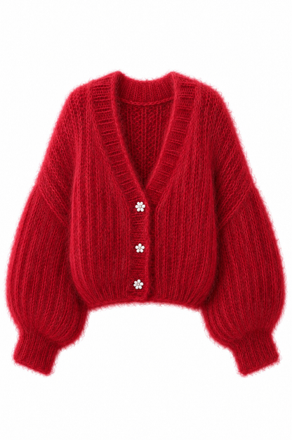 Belleza Mohair & Acrylic Cardigan