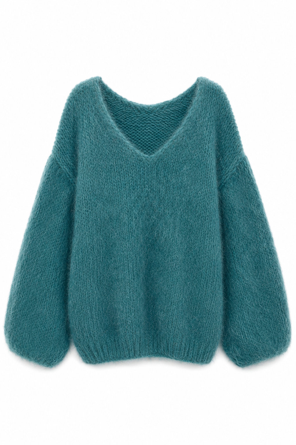 Amara Oversized Pullover mit V-Ausschnitt aus Alpaka & Wolle