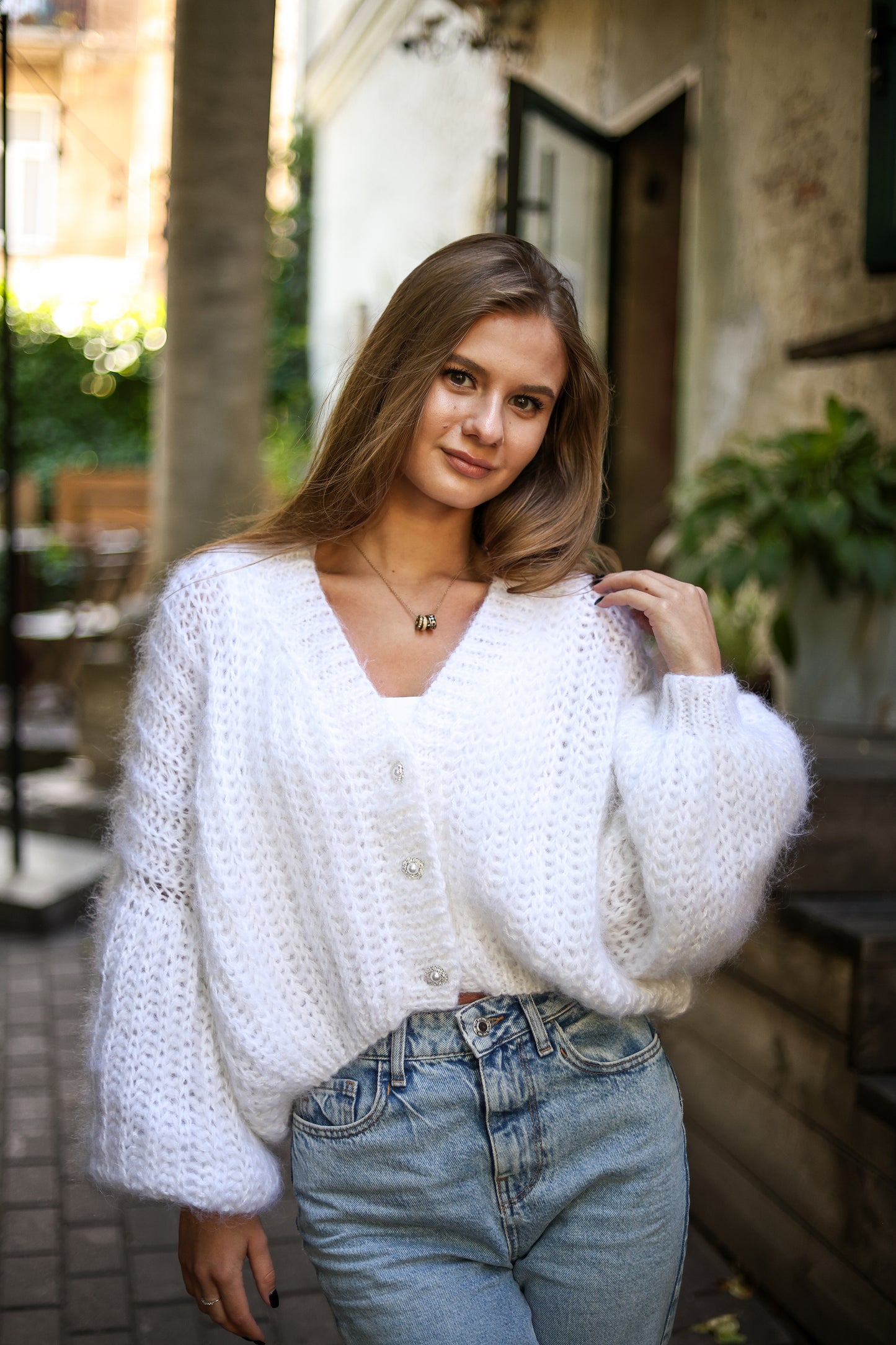 Belleza Mohair & Acrylic Cardigan