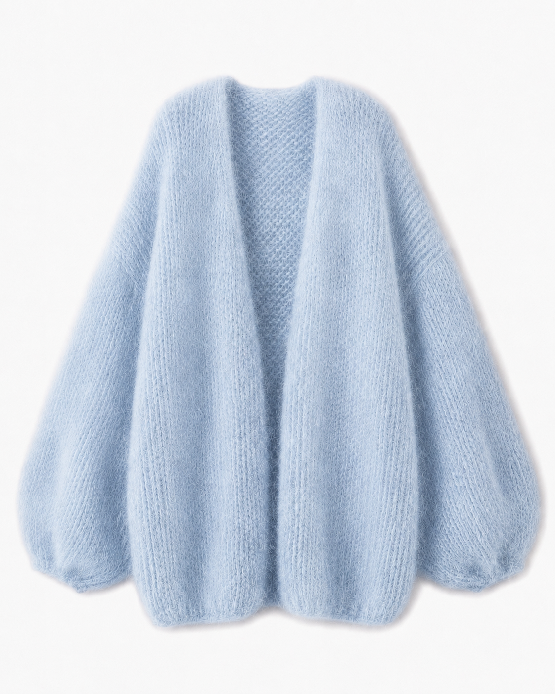 Elara Alpaka-Cardigan mit Ballonärmeln