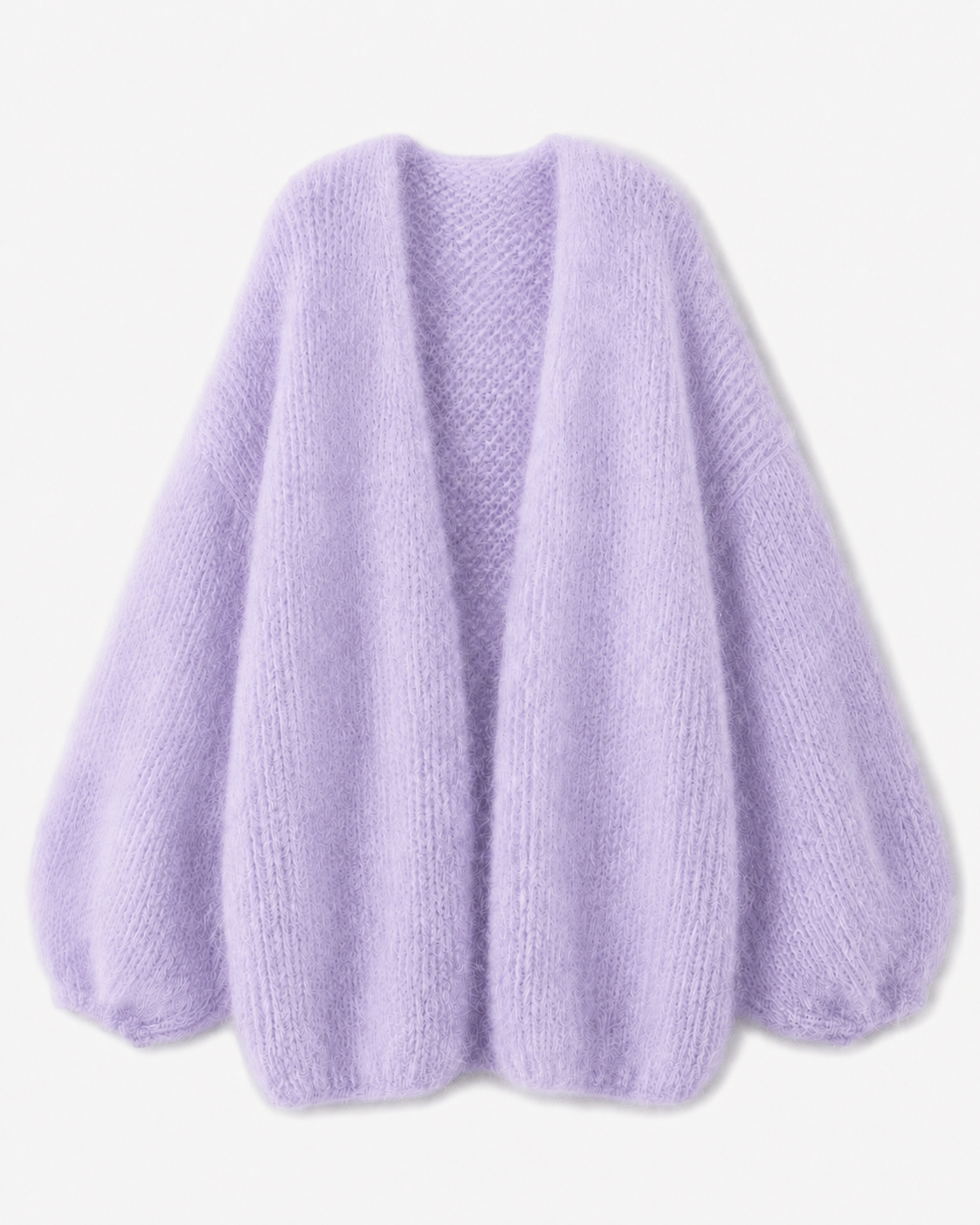 Elara Balloon Sleeve Alpaca Cardigan