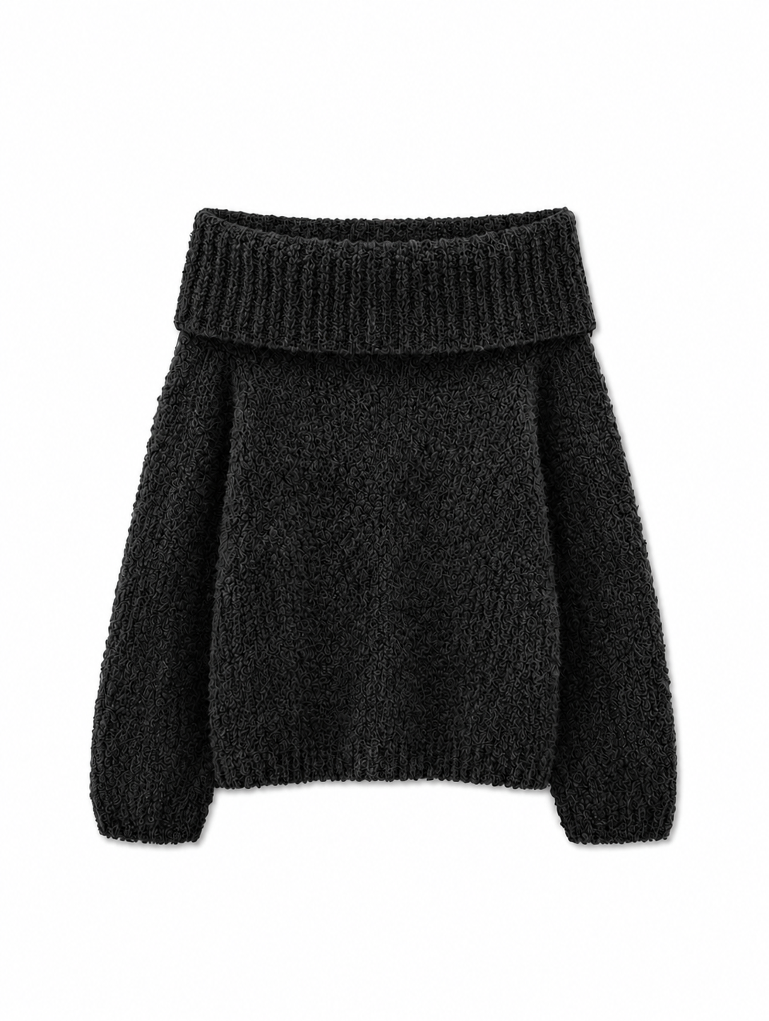 Aurora Off-Shoulder Alpaca Pullover