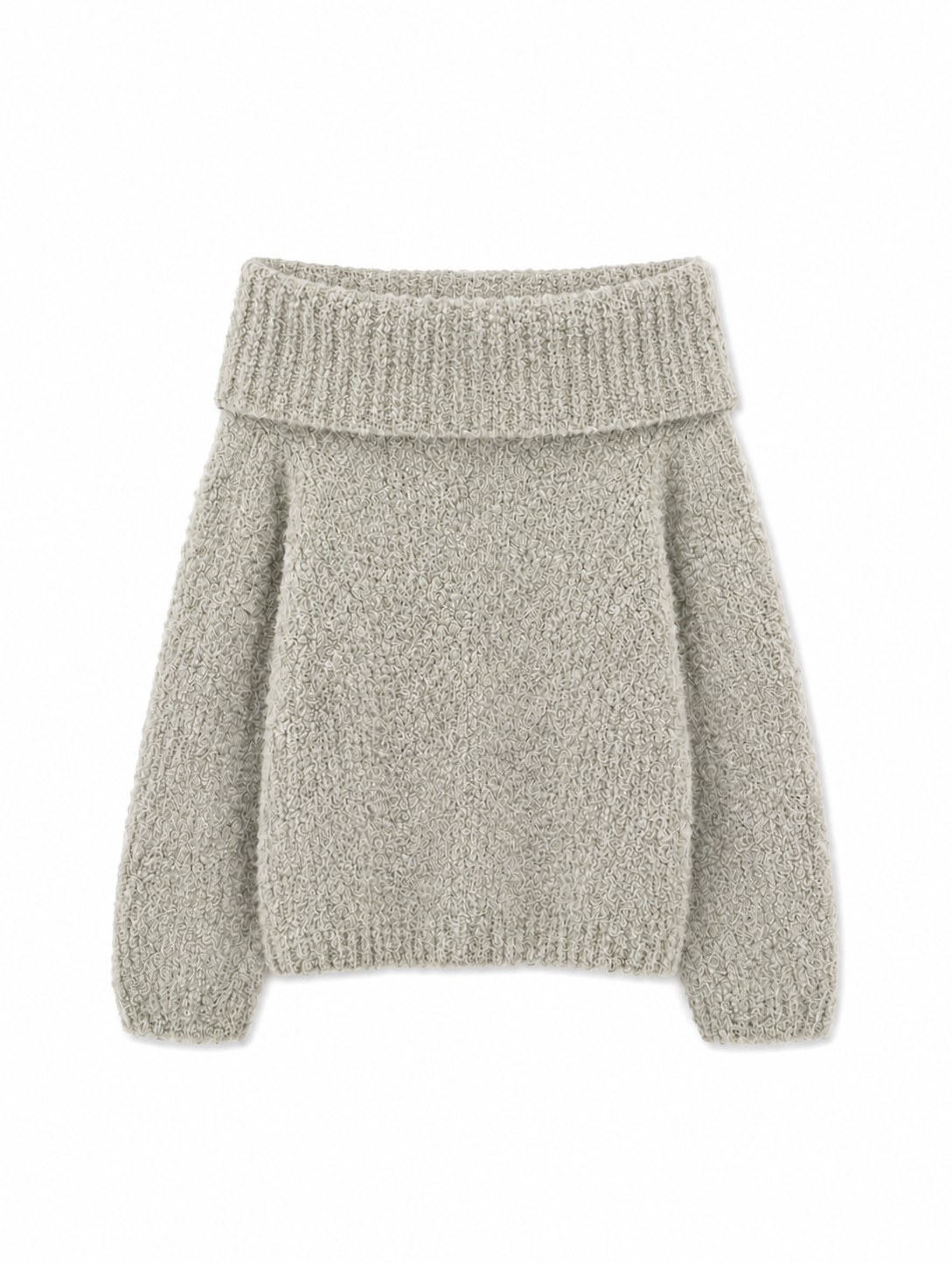 Aurora Off-Shoulder Alpaca Pullover