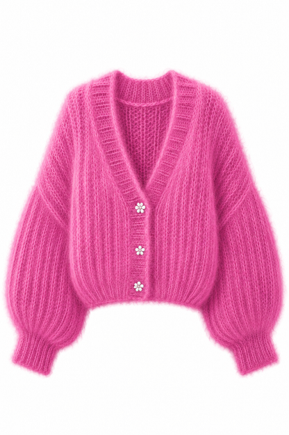 Belleza Mohair & Acrylic Cardigan