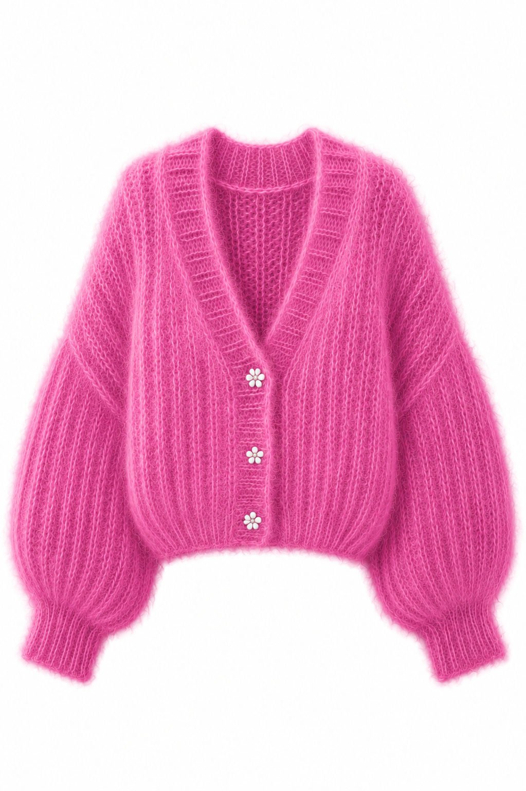 Belleza Mohair & Acrylic Cardigan