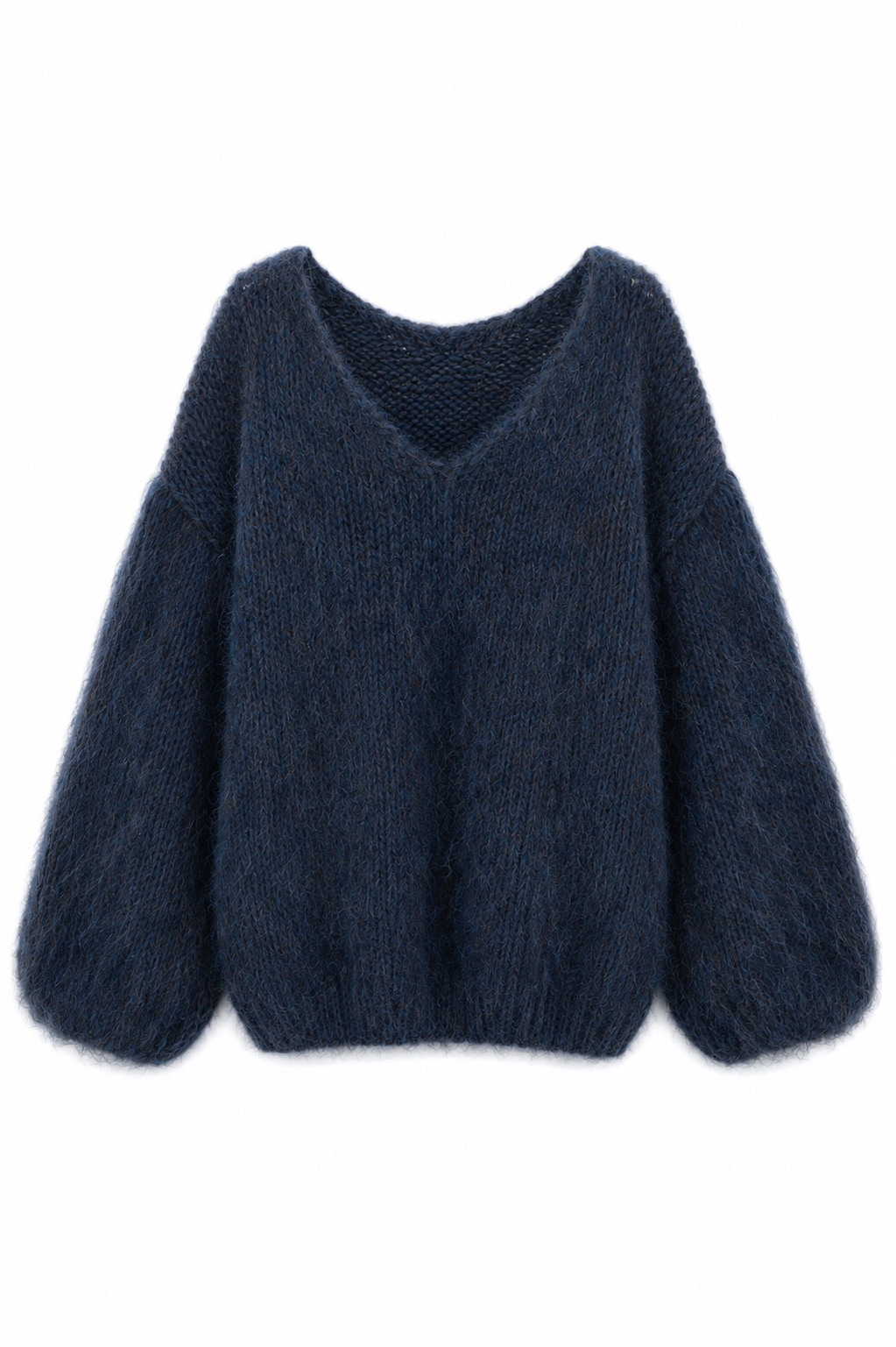 Amara Oversized Pullover mit V-Ausschnitt aus Alpaka & Wolle