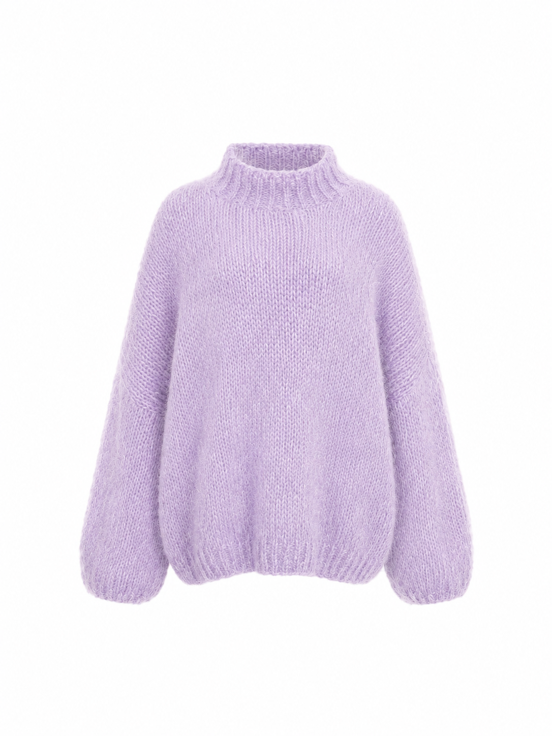 Breeze Oversized Alpaca Balloon-Sleeve Sweater