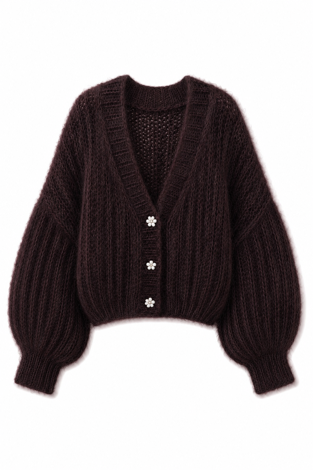 Belleza Mohair & Acrylic Cardigan
