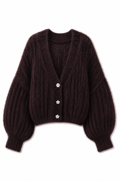 Belleza Mohair & Acrylic Cardigan
