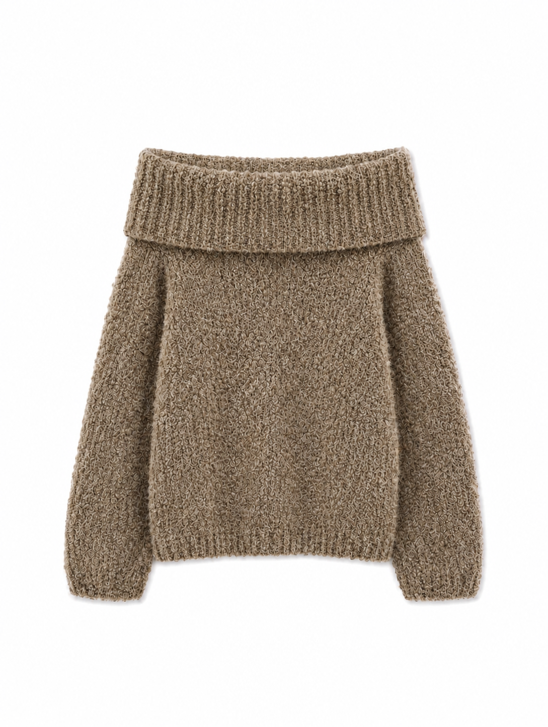 Aurora Off-Shoulder Alpaca Pullover
