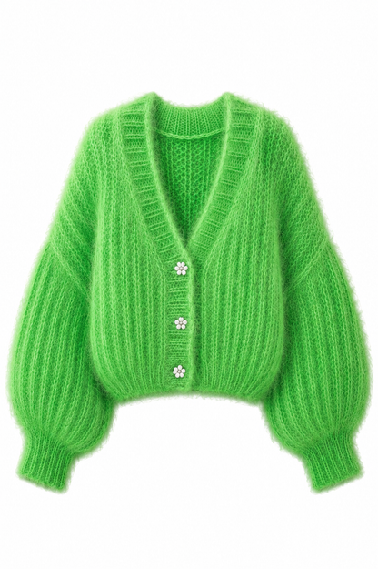 Belleza Mohair & Acrylic Cardigan