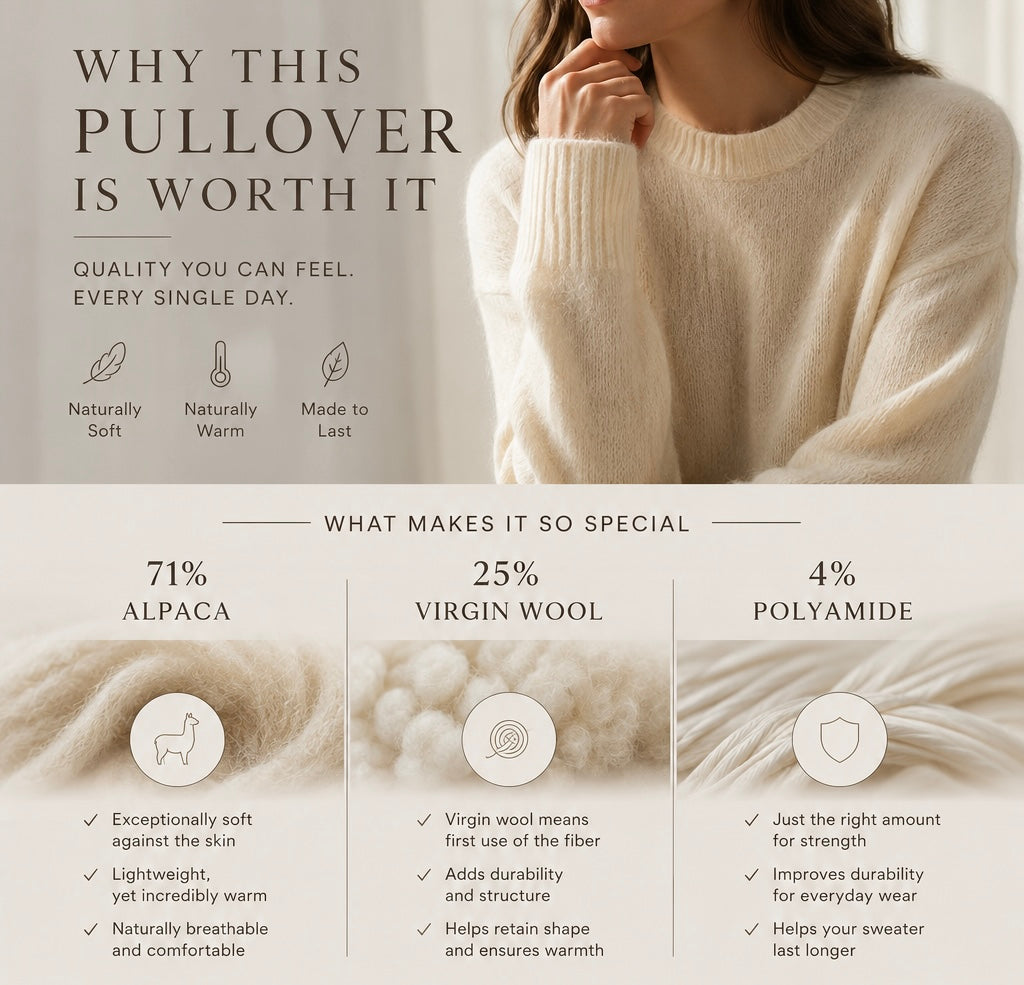 Amorella Alpaca & Wool Pullover