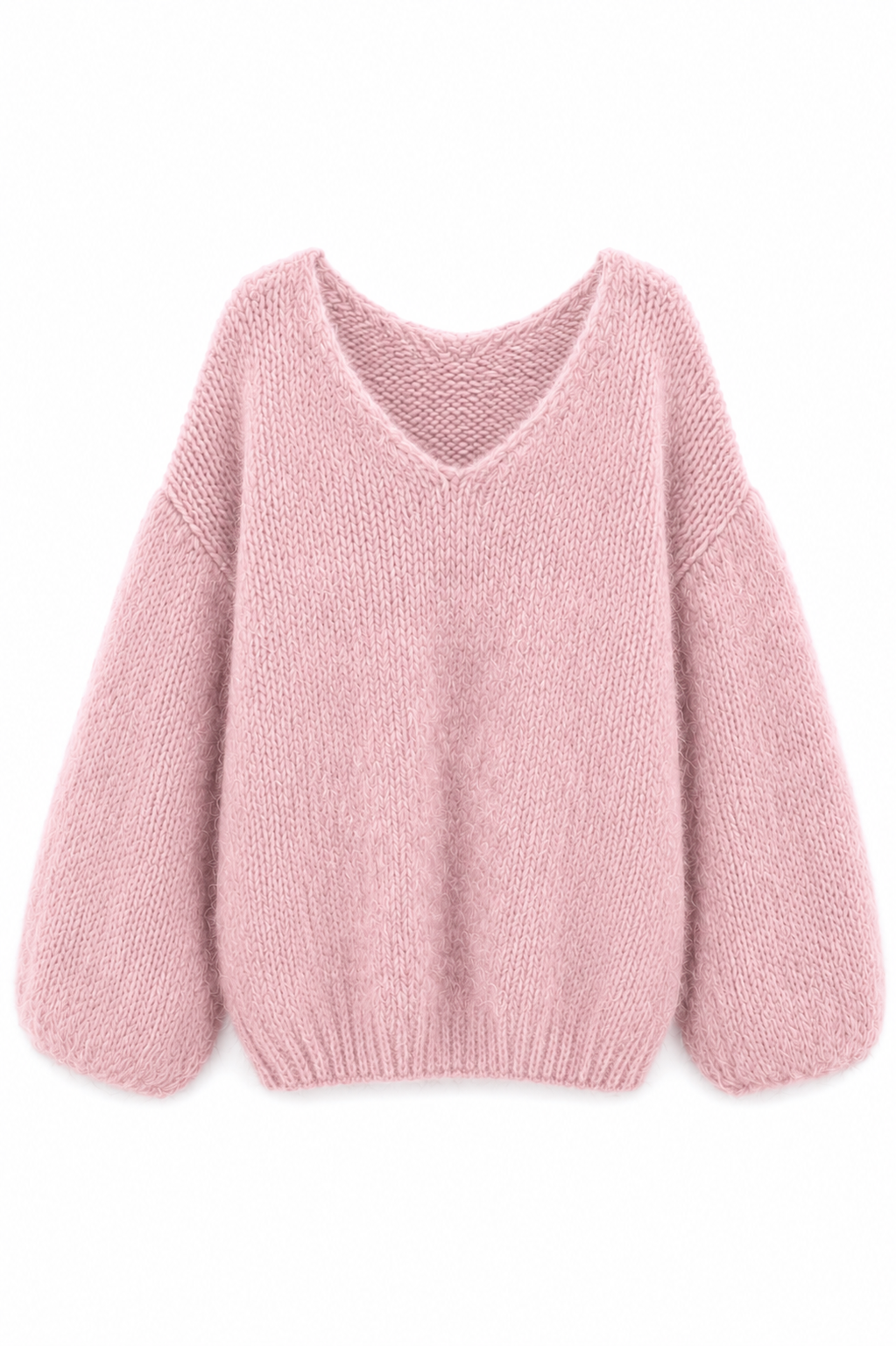 Amara Oversized Pullover mit V-Ausschnitt aus Alpaka & Wolle