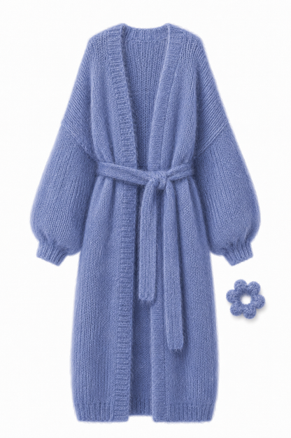 Larga Alpaca & Silk Long Cardigan