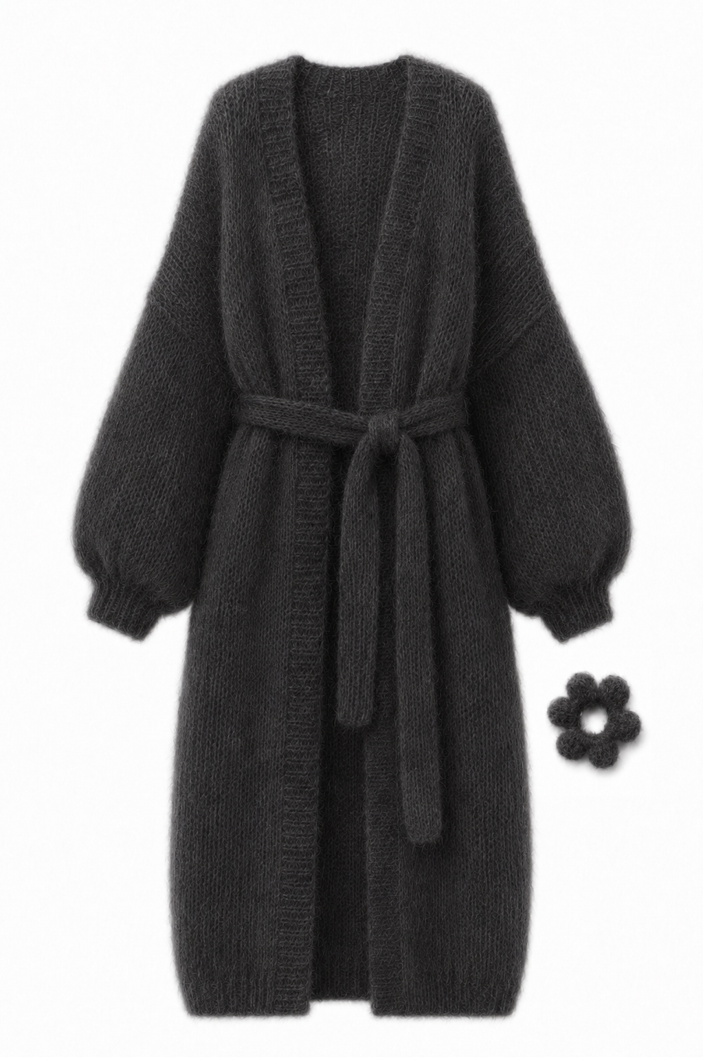 Larga Alpaca & Silk Long Cardigan
