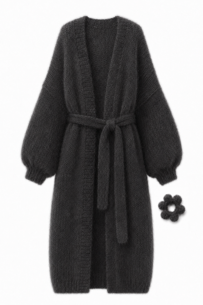 Larga Alpaca & Silk Long Cardigan