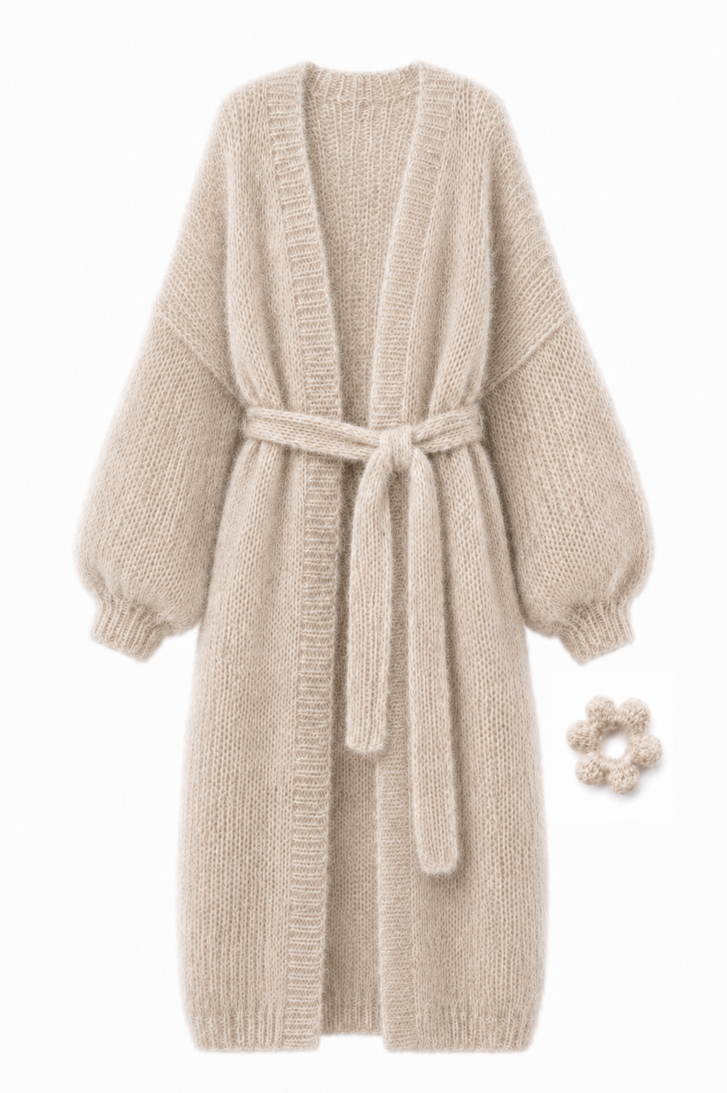 Larga Alpaca & Silk Long Cardigan