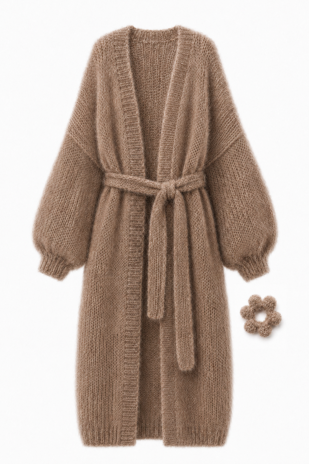 Larga Alpaca & Silk Long Cardigan