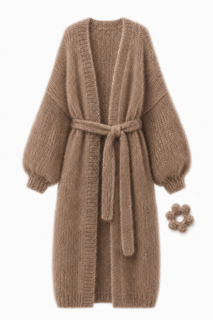 Larga Alpaca & Silk Long Cardigan