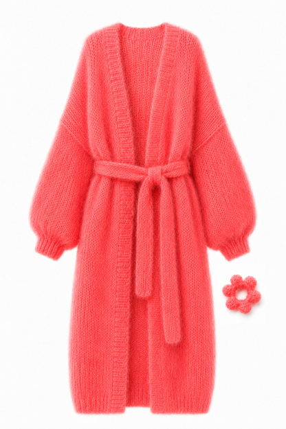 Larga Alpaca & Silk Long Cardigan