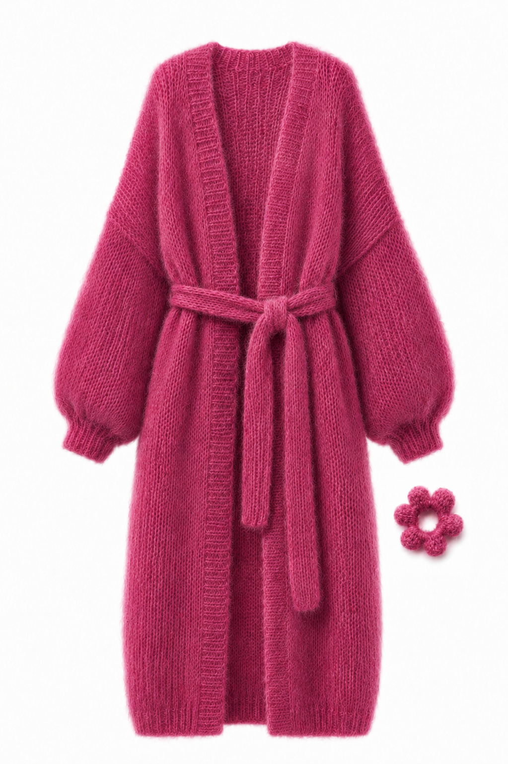 Larga Alpaca & Silk Long Cardigan