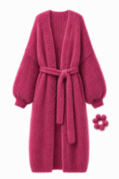 Larga Alpaca & Silk Long Cardigan