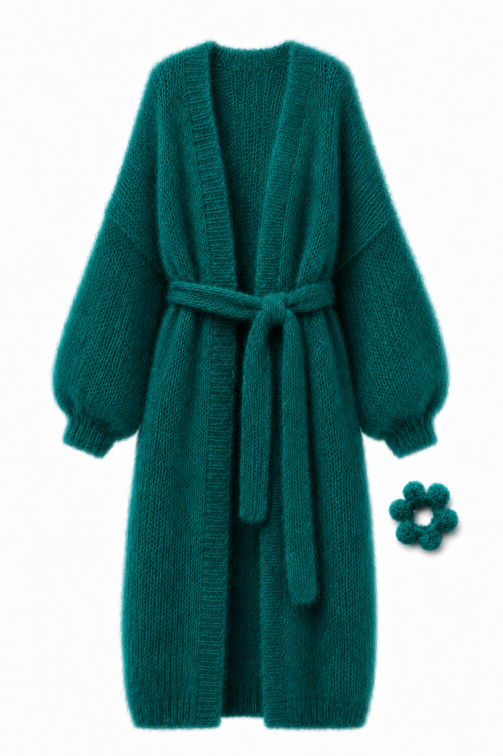 Larga Alpaca & Silk Long Cardigan