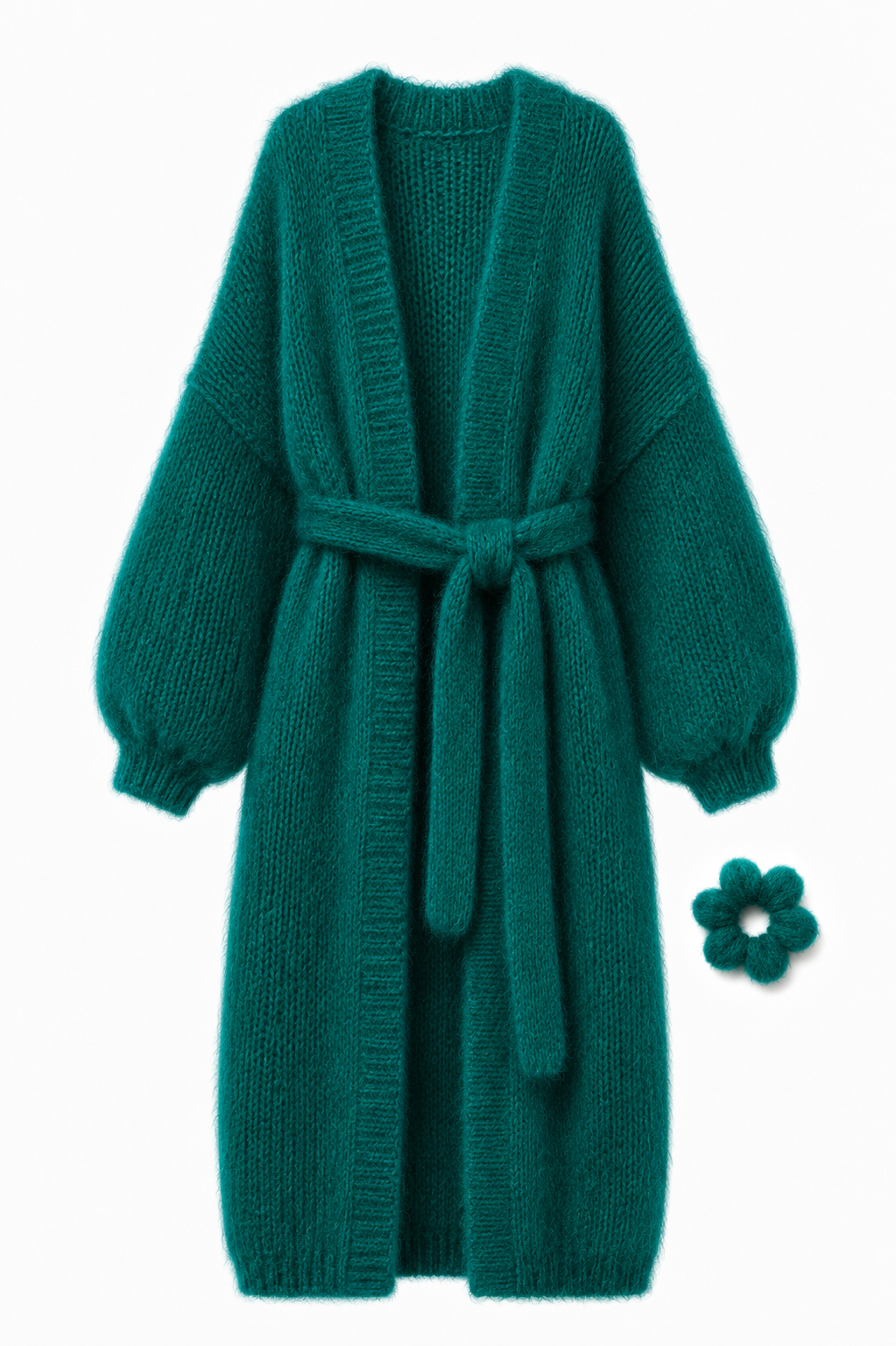 Larga Alpaca & Silk Long Cardigan