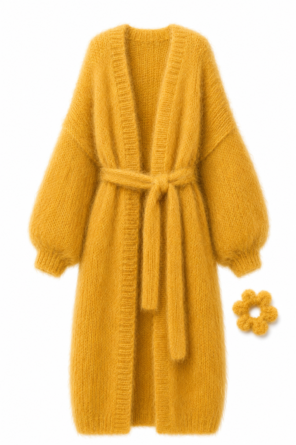 Larga Alpaca & Silk Long Cardigan