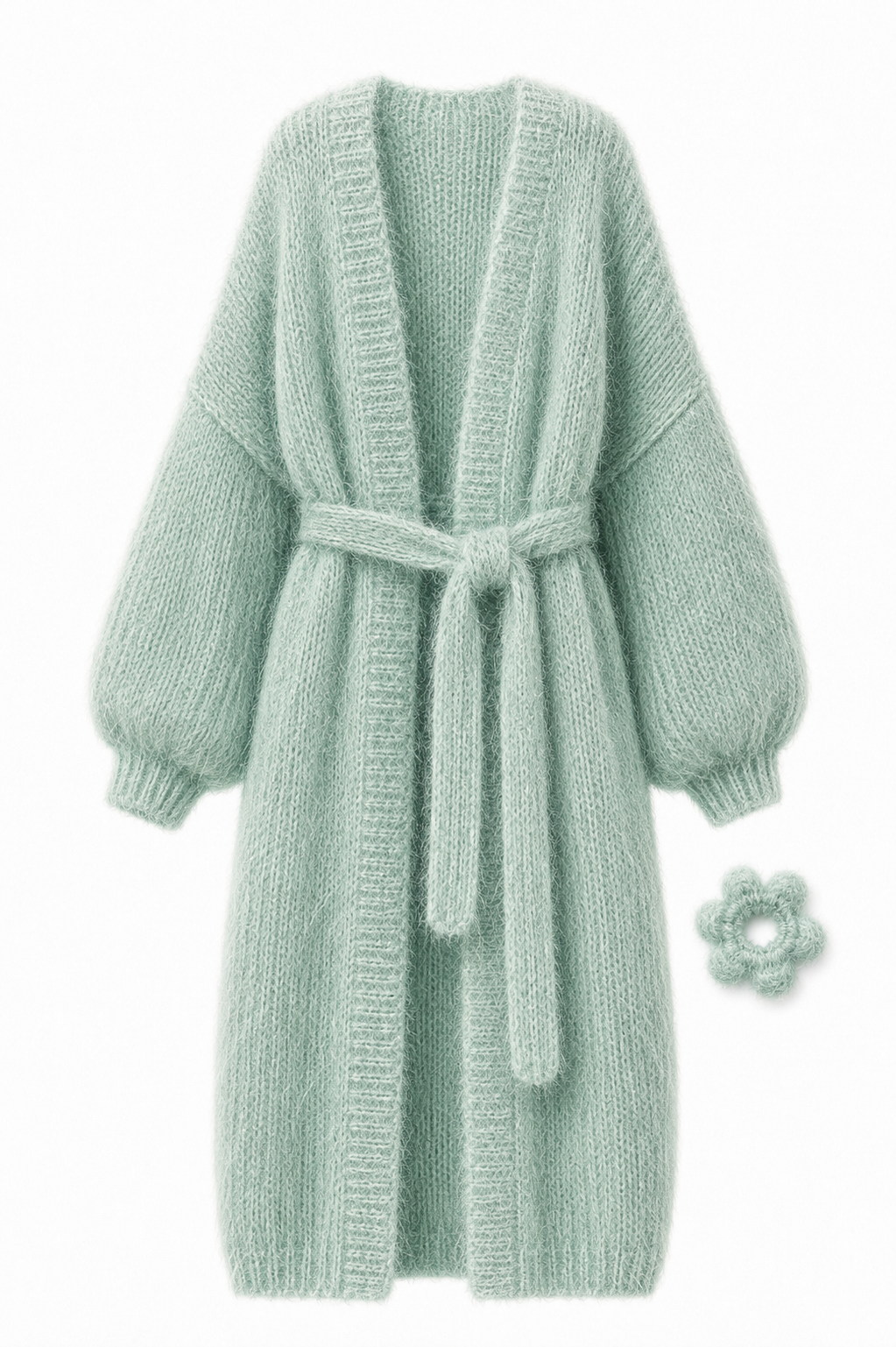 Larga Alpaca & Silk Long Cardigan