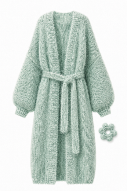 Larga Alpaca & Silk Long Cardigan