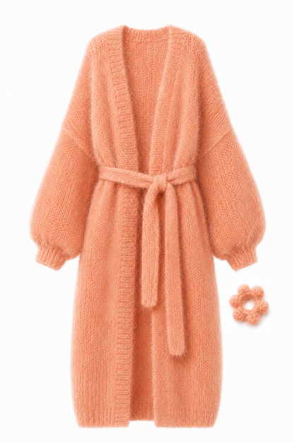 Larga Alpaca & Silk Long Cardigan