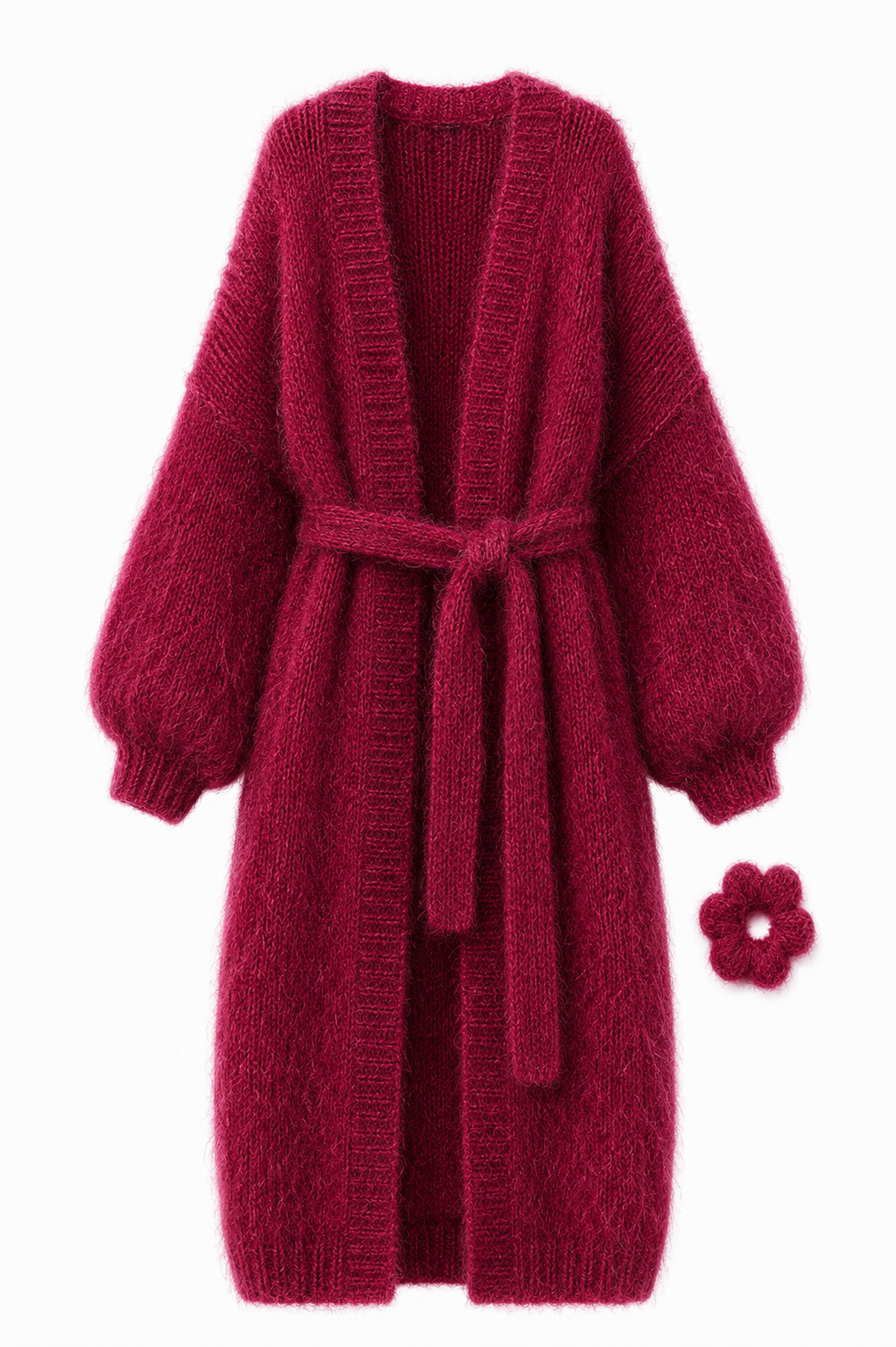 Larga Alpaca & Silk Long Cardigan