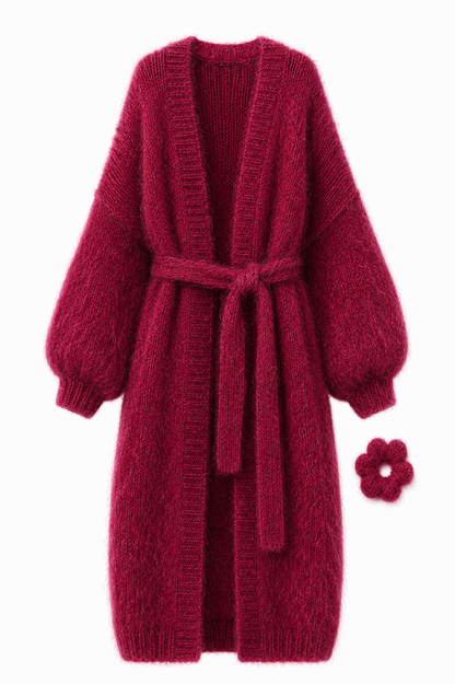 Larga Alpaca & Silk Long Cardigan