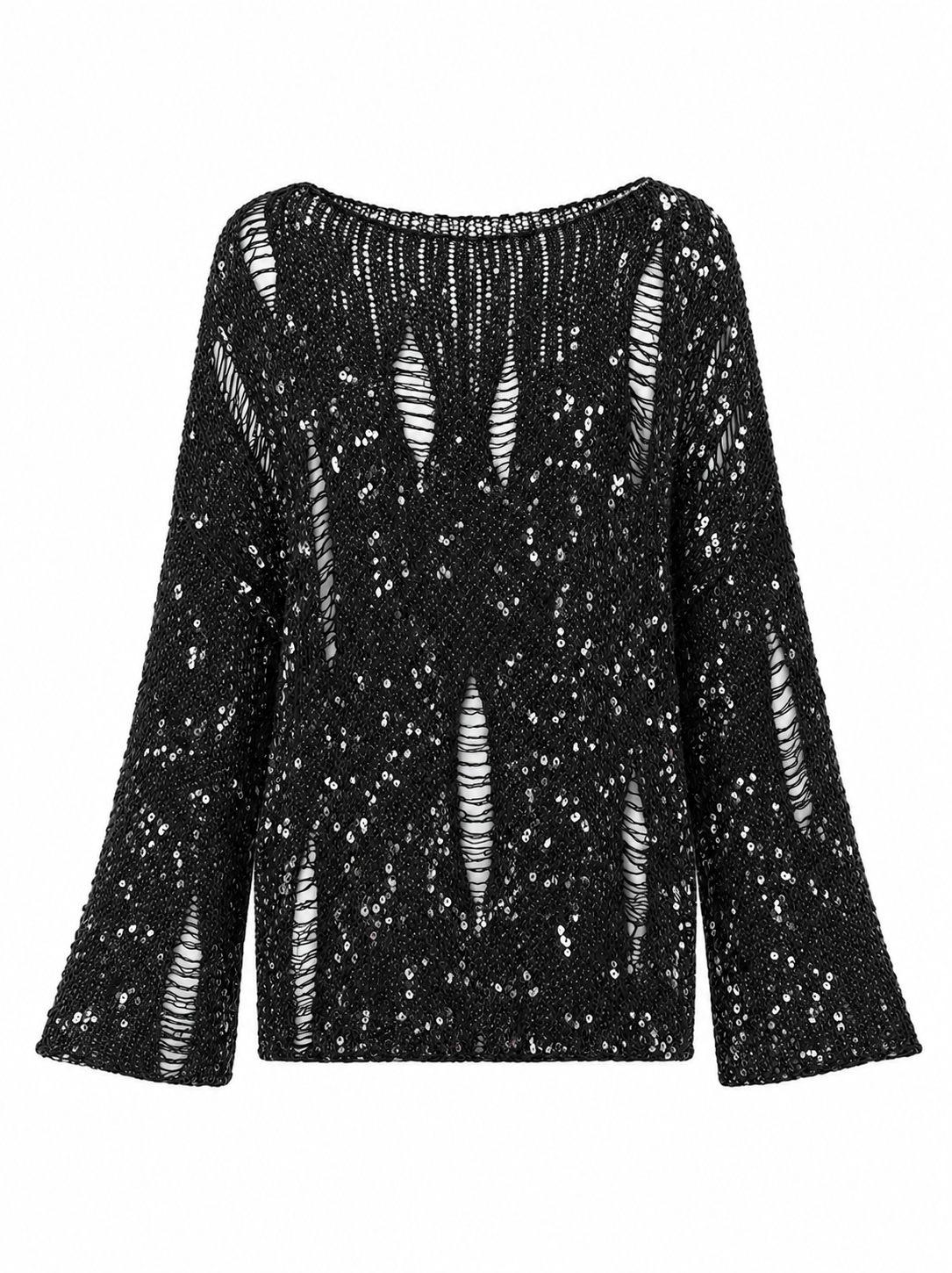 Perla Sequin Cotton Pullover