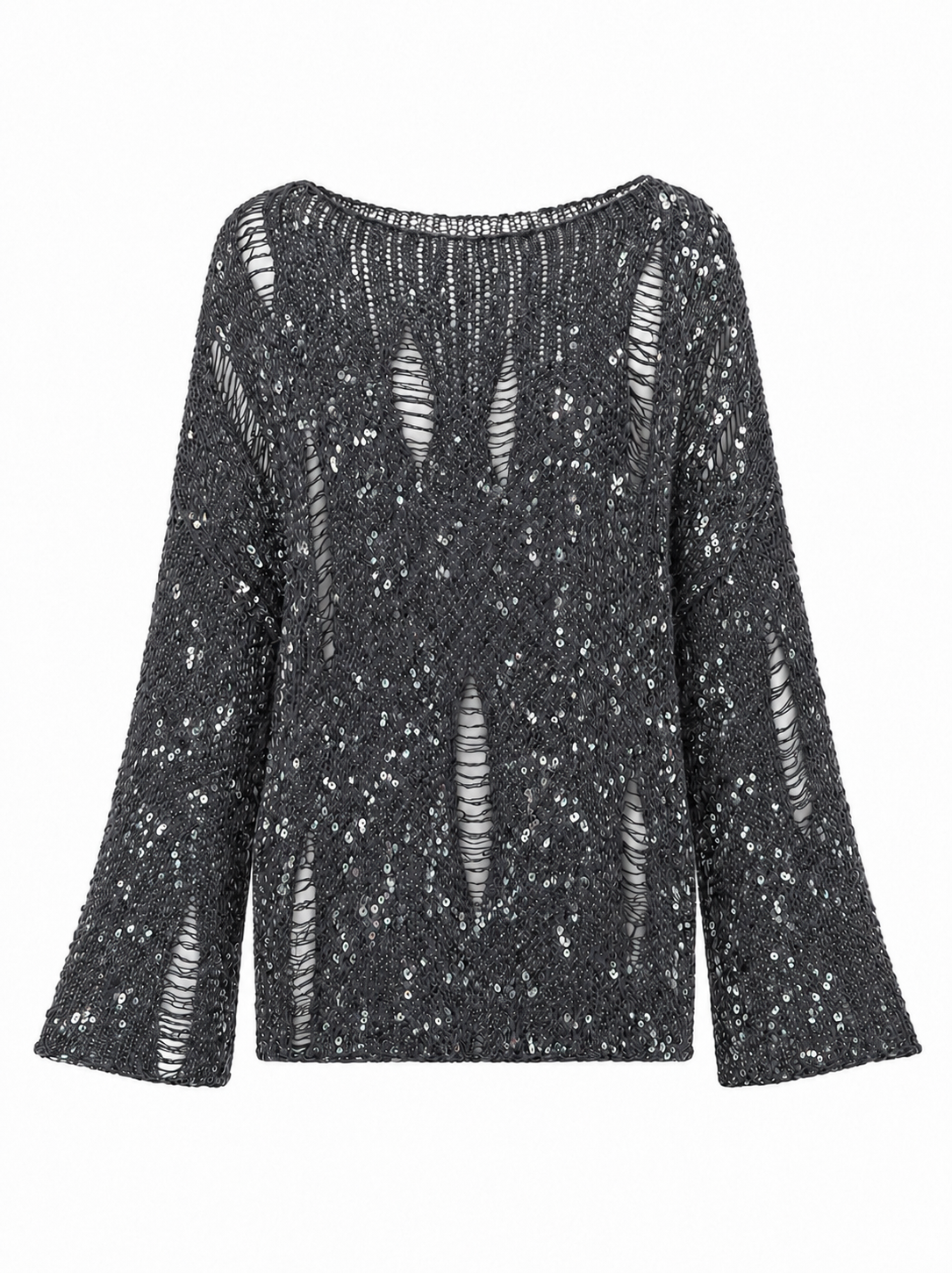 Perla Sequin Cotton Pullover