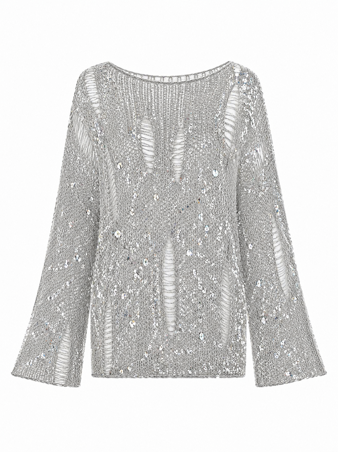 Perla Sequin Cotton Pullover