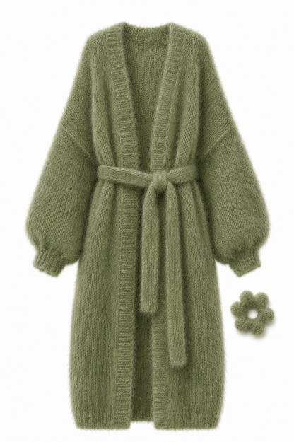 Larga Alpaca & Silk Long Cardigan