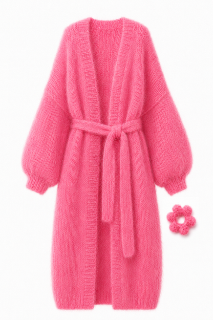 Larga Alpaca & Silk Long Cardigan