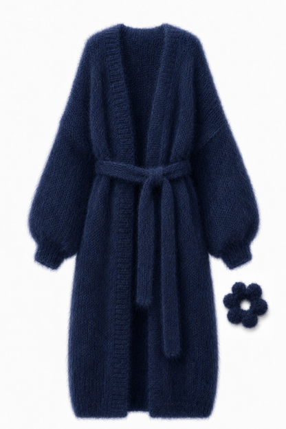 Larga Alpaca & Silk Long Cardigan