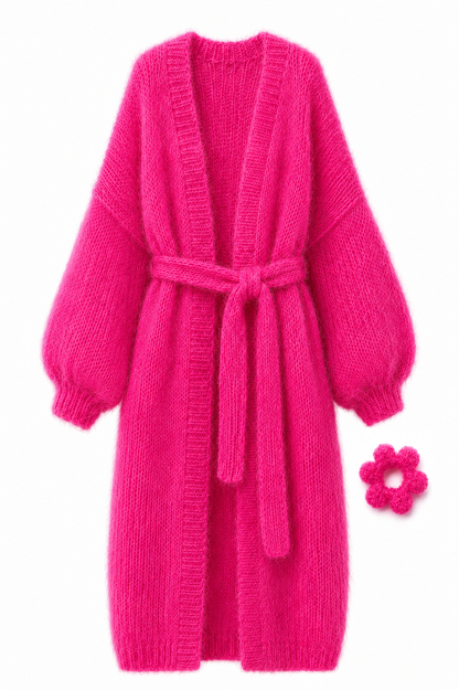 Larga Alpaca & Silk Long Cardigan